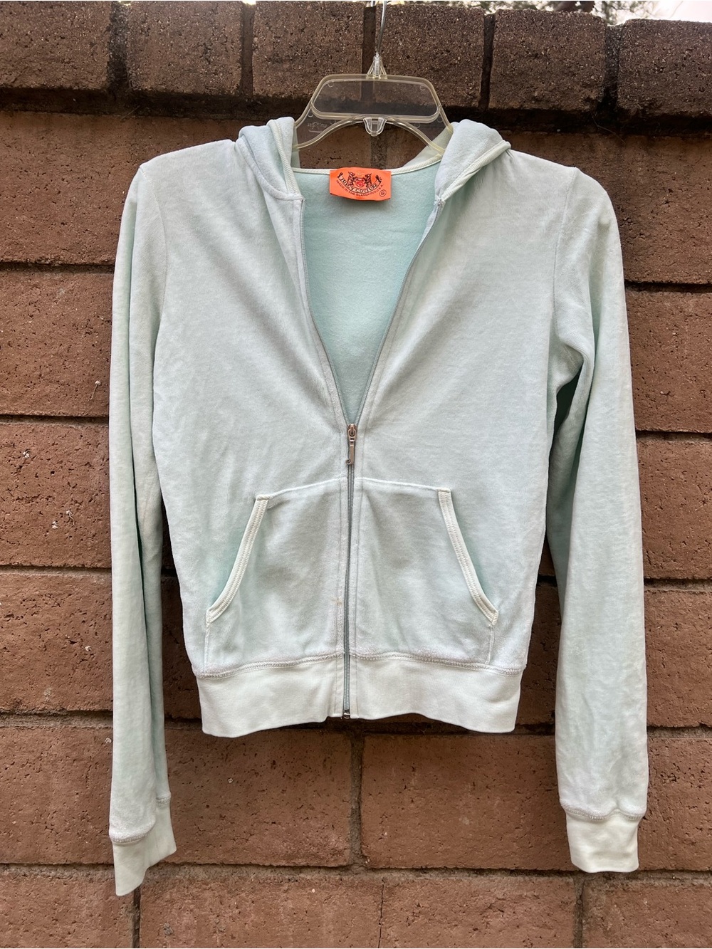 Juicy Couture Pale Mint Zip Hoodie